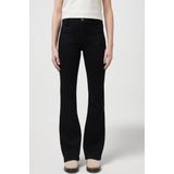 Flare-Jeans - Versleten Zwart - Medium-Stretch Denim - Hoge Taille