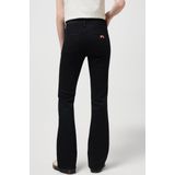 Flare-Jeans - Versleten Zwart - Medium-Stretch Denim - Hoge Taille