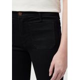 Flare-Jeans - Versleten Zwart - Medium-Stretch Denim - Hoge Taille