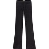 Flare-Jeans - Versleten Zwart - Medium-Stretch Denim - Hoge Taille