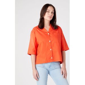 Wrangler - Blouse - Blauw - Katoen