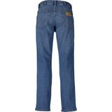 Wrangler - Texas Slim - Spijkerbroek - Blauw - Medium Stretch Denim