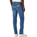 Wrangler - Texas Slim - Spijkerbroek - Blauw - Medium Stretch Denim