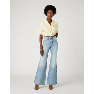 Wrangler Tie Resort Shirt voor dames, geel, 3XL