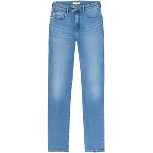 Wrangler Dames Jeans Broeken SLIM slim Fit Blauw Volwassenen