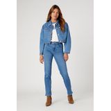 Jeans - Rinsed/Dark Washed - Denim - Lang/Maxi - Regular Pasvorm - Mid Waist