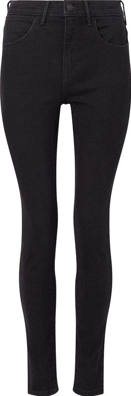 Wrangler - High Rise Skinny - Spijkerbroek - Zwart - Medium Stretch