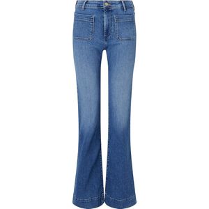 Flare-Jeans - Klassiek Blauw - Denim - Hoge Taille