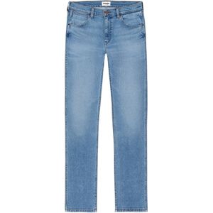 Wrangler Heren Jeans Broeken GREENSBORO regular/straight Fit Blauw Volwassenen