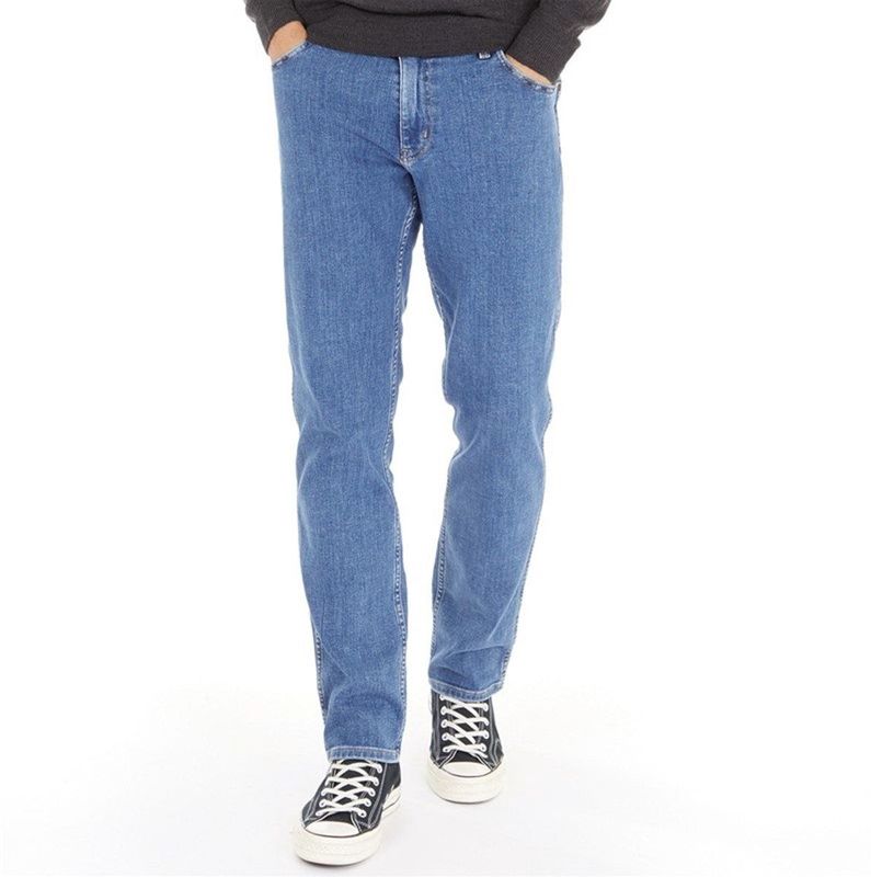 Wrangler - Greensboro - Jeans - Blauw - Katoen