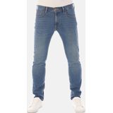 Lee Heren Jeans Broeken Luke Slim Tapered tapered Fit Blauw Volwassenen Denim Jeansbroek