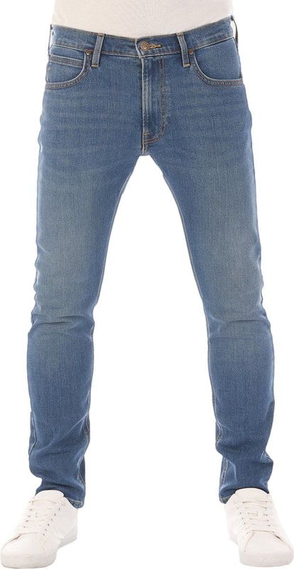 Lee Heren Jeans Broeken Luke Slim Tapered tapered Fit Blauw Volwassenen Denim Jeansbroek