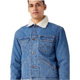 Wrangler Jeansjacke 124MJ SHERPA mit Sherpa Kragen