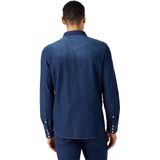 Wrangler - 27mw Overhemd - Donkerblauw - 100% Katoen