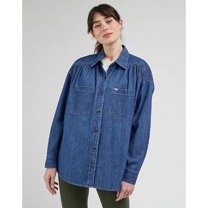Lee - Frontier - Shirt - Blauw - Katoen