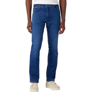 Wrangler Heren Jeans Broeken GREENSBORO regular/straight Fit Blauw Volwassenen