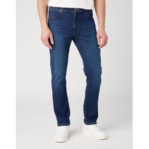 Wrangler - Larston - Heren Slim-fit Jeans - Green Fuzz