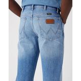 Wrangler - Jeans - Blauw - Katoen
