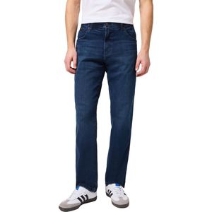 Wrangler Texas Low Stretch Black Overdye Heren Regular Fit Jeans - Zwart - Maat 34/32