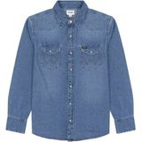 Wrangler - 27mw Overhemd - Blauw - 100% Katoen