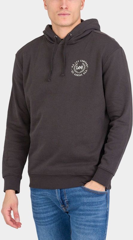 Lee - Logo Hoodie - Zwart - Katoen