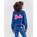 Wrangler - Barbie Denim Jasje - Denim - Blauw - Katoen - Dames