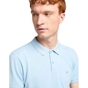 Lee - Pique Polo - Heather Sky
