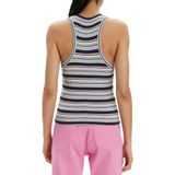 Lee - Gestreepte Mouwloze Top - Blauw - Katoenmix