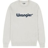 Wrangler - Logo Sweatshirt - Crème - Katoen