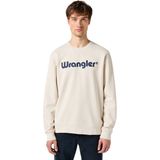 Wrangler - Logo Sweatshirt - Crème - Katoen