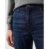 Wrangler Heren Jeans Broeken GREENSBORO regular/straight Fit Blauw Volwassenen