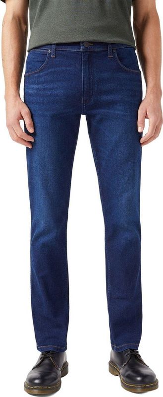 Wrangler Heren Jeans Broeken GREENSBORO regular/straight Fit Blauw Volwassenen