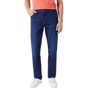 Wrangler Heren Jeans Broeken TEXAS SLIM slim Fit Blauw Volwassenen