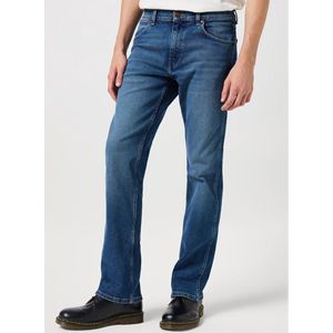 Wrangler - Heren Jeans - Heren   Jeans Blauw - Katoen - Horizon Old Habits
