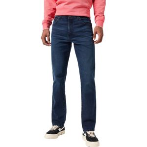 Wrangler Heren Jeans Broeken TEXAS SLIM slim Fit Blauw Volwassenen