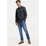 Wrangler River Heren Tapered Fit Jeans Blauw