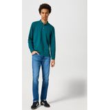 Wrangler - Jeans - Blauw - Katoen