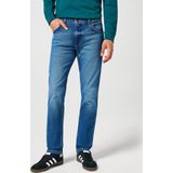 Wrangler - Jeans - Blauw - Katoen