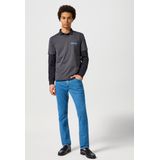 Wrangler - Jeans - Blauw - Katoen