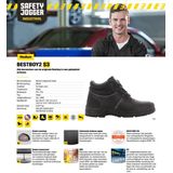 Safety Jogger - BestBoy - Werkschoenen - Zwart - Leder - S3 Normering