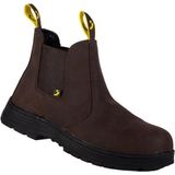 Safety Jogger - Jackman Mid S3 - Werkschoenen - Bruin - Leren Bovenwerk