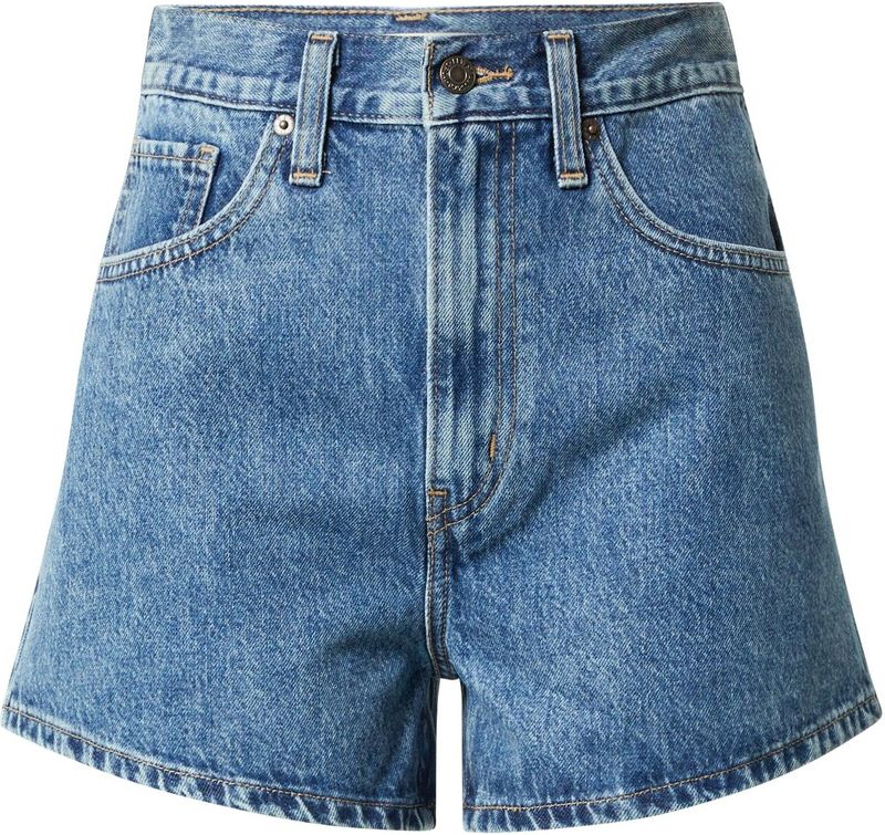 Korte Broeken - Effen - Denim - Acid Washed - High Waist