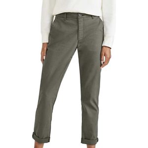 Dockers Weekend Regular Slim Ankle Fit Chino Broek Groen 25 Vrouw