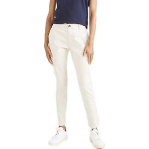Dockers Dames Weekend Skinny Chino Sahara Kaki Sateen broek, 24, Sahara Kaki