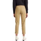 Dockers Weekend Regular Slim Ankle Fit Chino Broek Beige 28 Vrouw