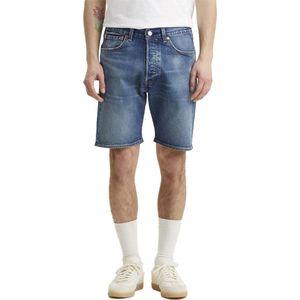 Levi's 501 Original Korte Spijkerbroek - Heren - Dark Indigo / Worn In - W28 X L9