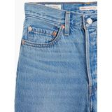 Levi'S - Ribcage Enkel - Jeans - Blauw - 99% Katoen 1% Elastaan