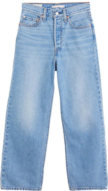 Levi'S - Ribcage Enkel - Jeans - Blauw - 99% Katoen 1% Elastaan