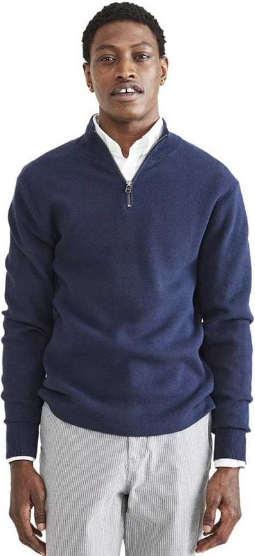 DOCKERS - Core Sweater - Heren - Blauw - Katoen