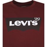 Levi's - T-Shirt Graphic Logo Bordeaux Rood - Heren - Modern-fit